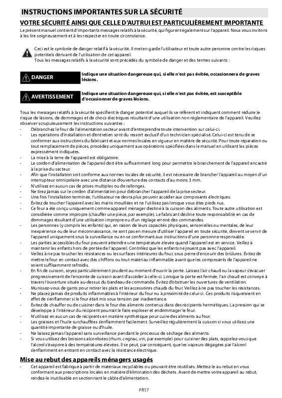 Mode d'emploi WHIRLPOOL AKZ 230/WH