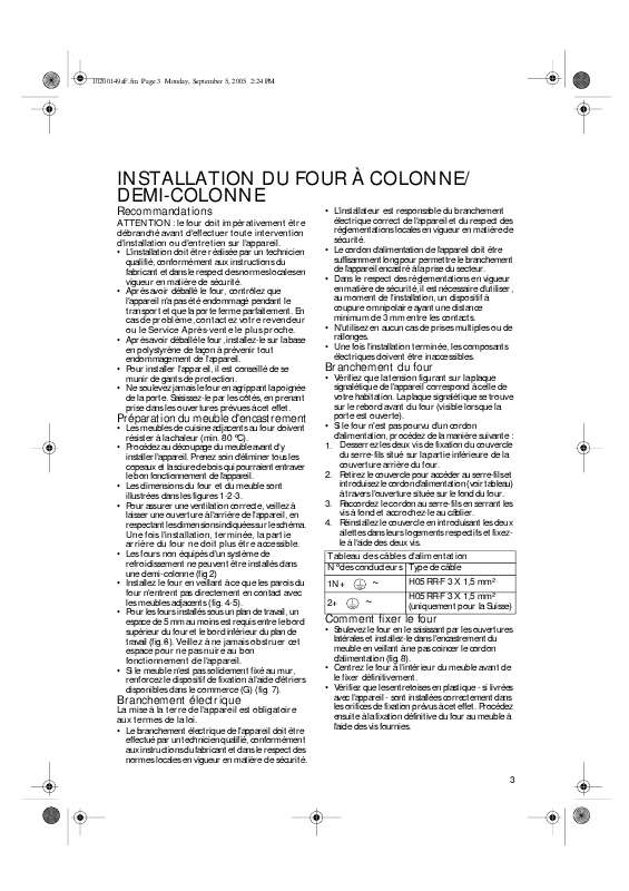Mode d'emploi WHIRLPOOL AKZ 416/02 IX