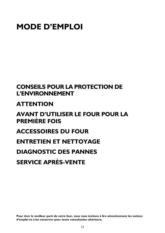 Mode d'emploi WHIRLPOOL AKZ 531 WH
