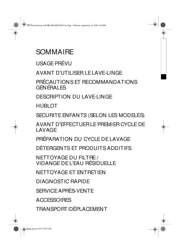 Mode d'emploi WHIRLPOOL AWO/D 4406