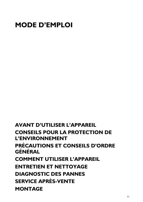 Mode d'emploi WHIRLPOOL DF 5363 IN COOKER