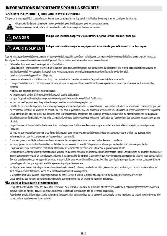 Mode d'emploi WHIRLPOOL ETPI 8640/IN