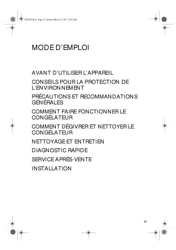 Mode d'emploi WHIRLPOOL GK 340 A