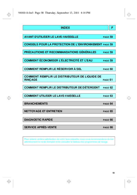 Mode d'emploi WHIRLPOOL GSF 4631 WS