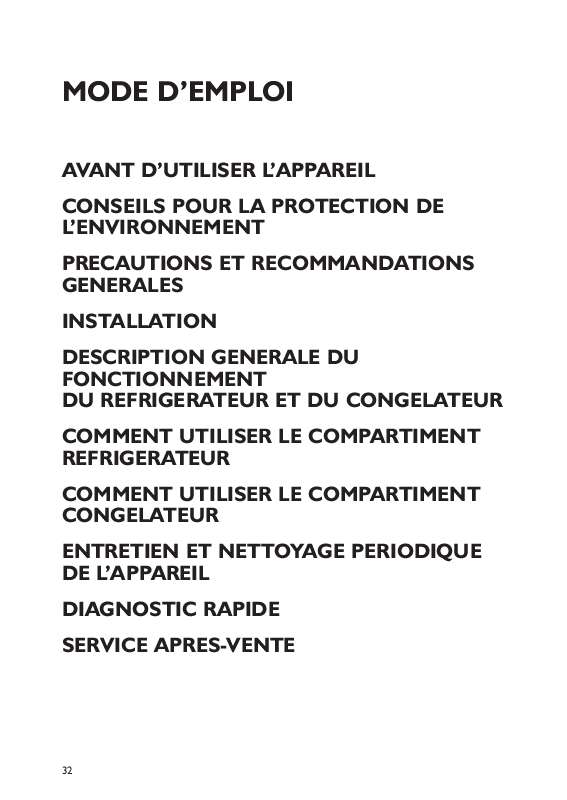 Mode d'emploi WHIRLPOOL KGIE 3105/A