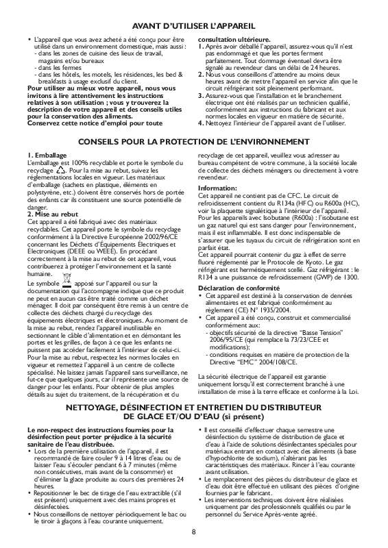 Mode d'emploi WHIRLPOOL KRIP 3450/A