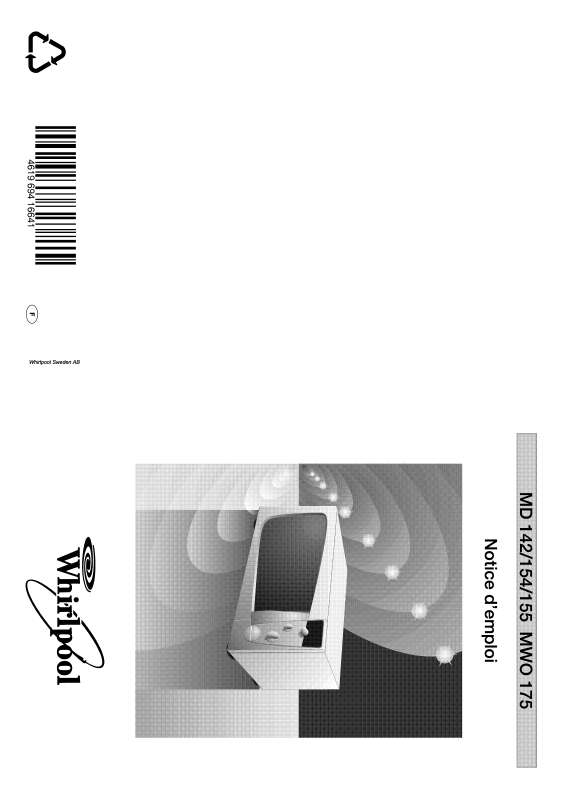 Mode d'emploi WHIRLPOOL MD 142/P WH