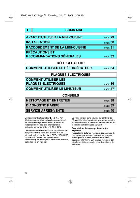 Mode d'emploi WHIRLPOOL MK 1015-R