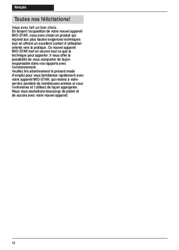 Mode d'emploi WHIRLPOOL MKK 270