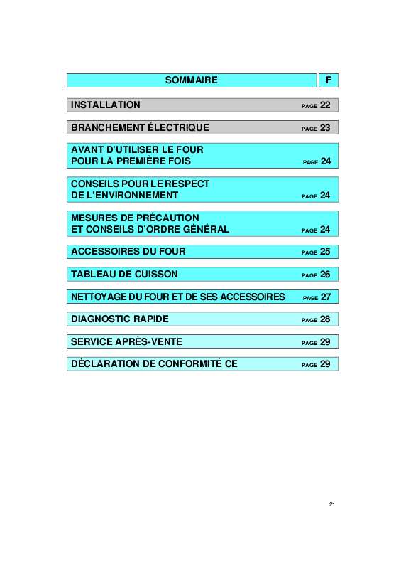 Mode d'emploi WHIRLPOOL OBI 148 S