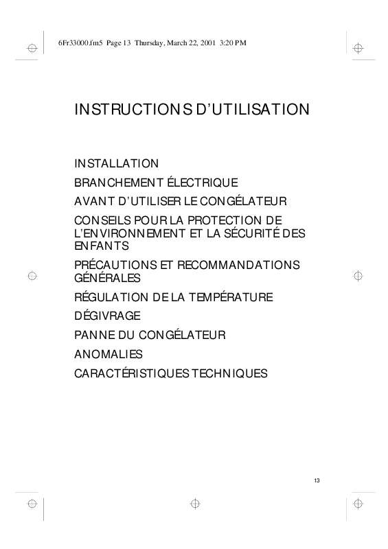Mode d'emploi WHIRLPOOL PL105D