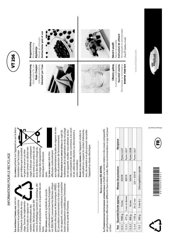 Whirlpool VT 256/IX - Microonde - Libera Installazione