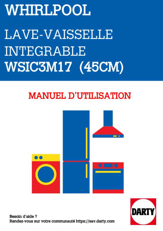 Lave-Vaisselle Whirlpool WSIC 3M27