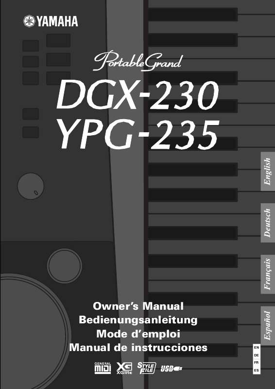 yamaha ypg235 manual