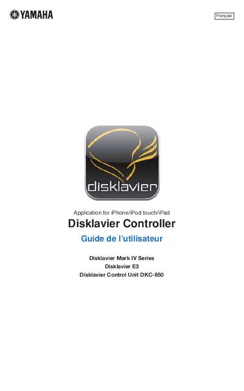 Notice YAMAHA DKC850 autres Trouver une solution à un problème