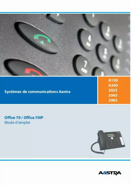 Mode d'emploi AASTRA OFFICE 70IP