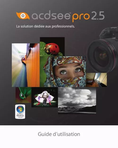 Mode d'emploi ACDSEE ACDSEE PRO 2.5