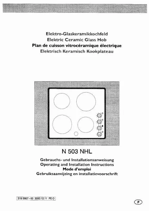 Mode d'emploi ACEC N503NHL