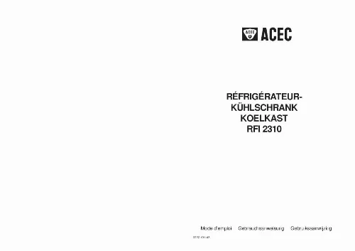 Mode d'emploi ACEC RFI2310