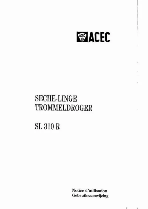 Mode d'emploi ACEC SL310R