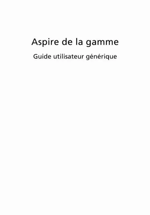 Mode d'emploi ACER ASPIRE 5735Z