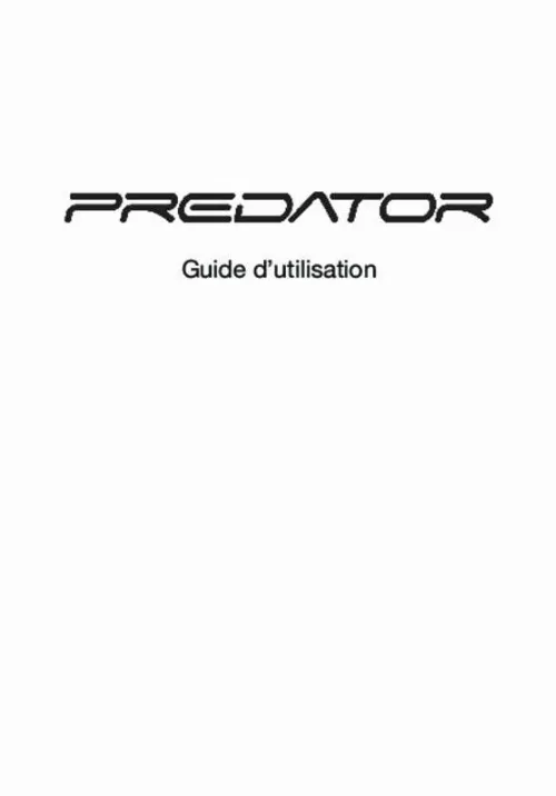 Mode d'emploi ACER ASPIRE PREDATOR G5920-011