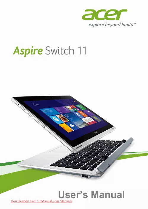 Mode d'emploi ACER ASPIRE SWITCH 11 SW5-111-11DC