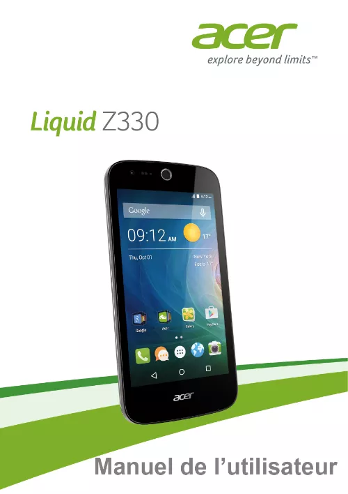 Mode d'emploi ACER LIQUID Z330