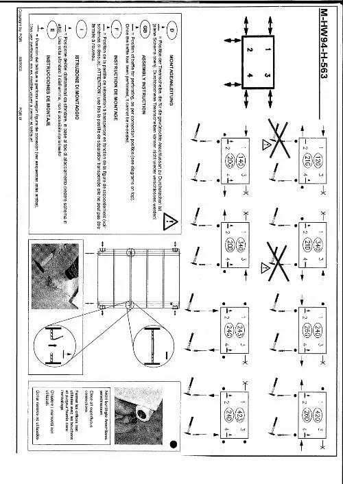 Mode d'emploi ACOVA ALTIMA VLMA