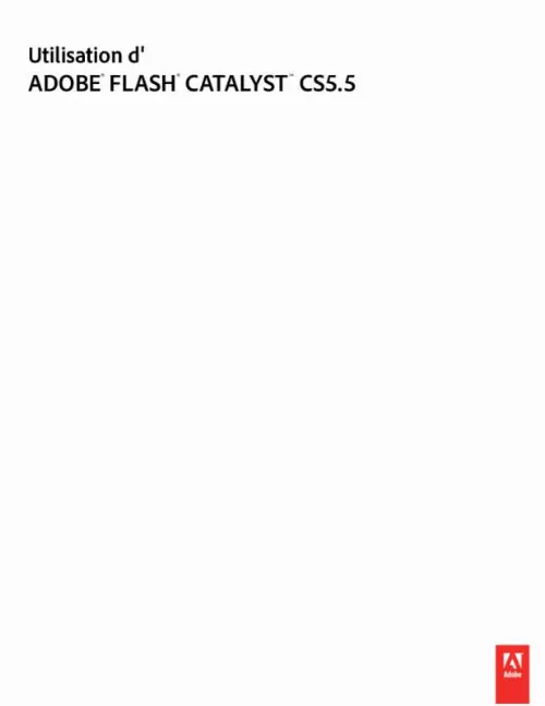 Mode d'emploi ADOBE FLASH CATALYST CS5.5