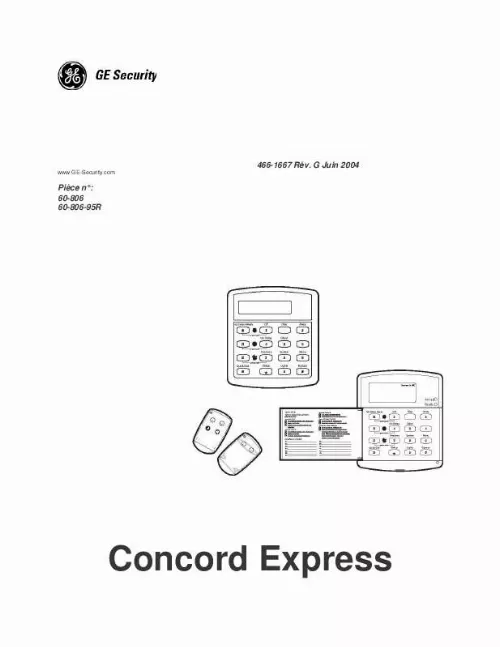 Mode d'emploi ADT CONCORD EXPRESS