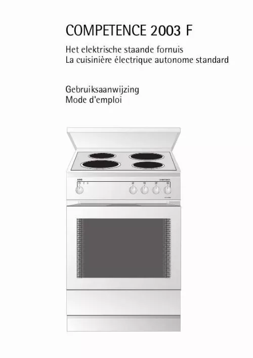 Mode d'emploi AEG-ELECTROLUX 2003F-EWEURO