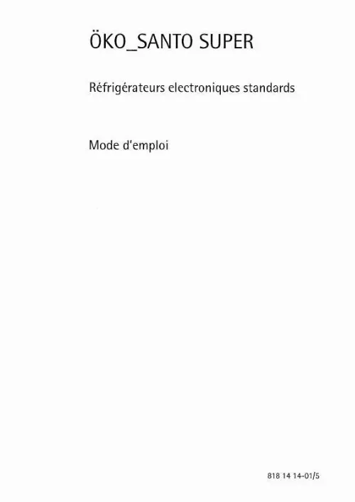 Mode d'emploi AEG-ELECTROLUX 2874-6KA