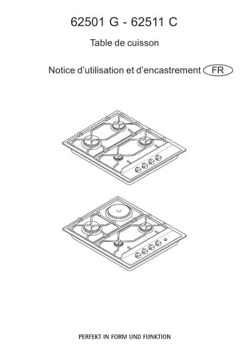 Mode d'emploi AEG-ELECTROLUX 62501GM