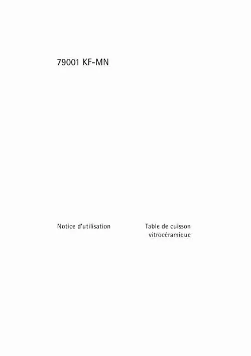 Mode d'emploi AEG-ELECTROLUX 79001KF-MN 06R