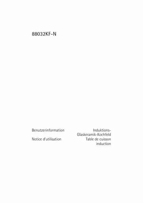 Mode d'emploi AEG-ELECTROLUX 88032KF-N