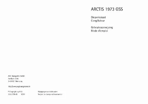 Mode d'emploi AEG-ELECTROLUX A1973GSS1