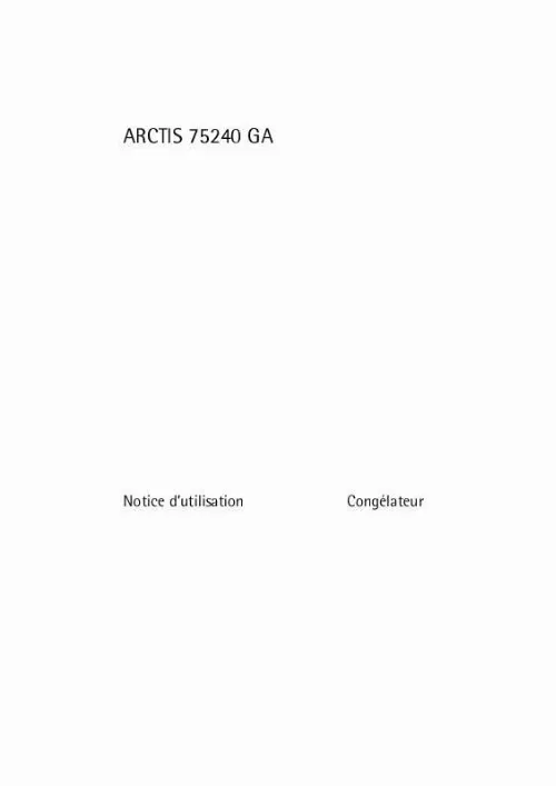 Mode d'emploi AEG-ELECTROLUX A75240GA