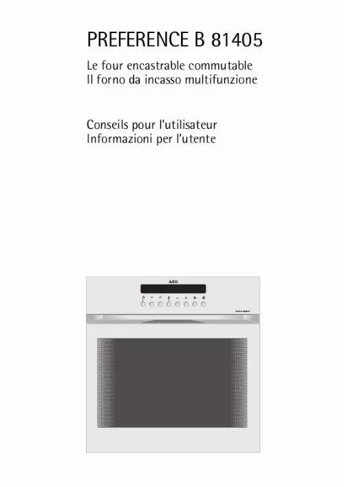 Mode d'emploi AEG-ELECTROLUX B 81405-P