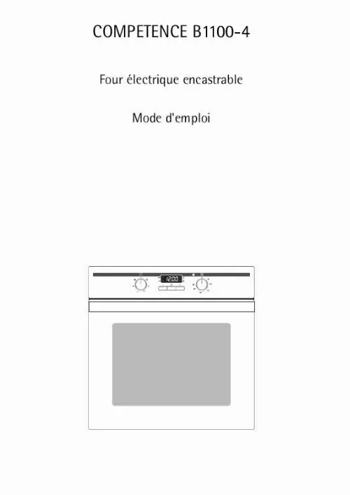 Mode d'emploi AEG-ELECTROLUX B1100-4-W EURO