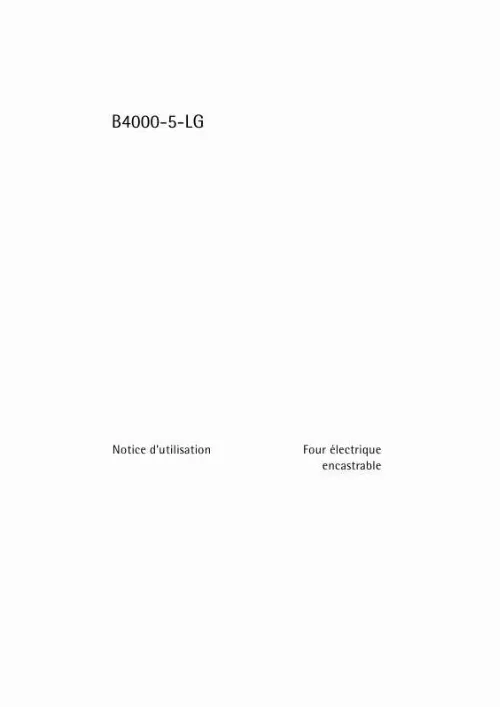 Mode d'emploi AEG-ELECTROLUX B4000-5-LG