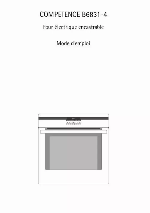 Mode d'emploi AEG-ELECTROLUX B6831-4-A