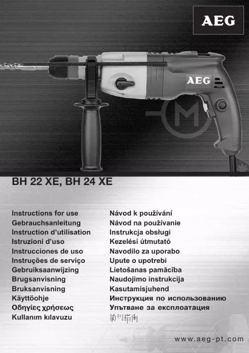 Mode d'emploi AEG-ELECTROLUX BH 22 XE