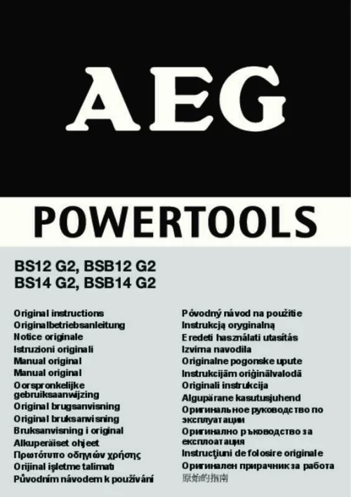Mode d'emploi AEG-ELECTROLUX BSB14G2LI-KIT2