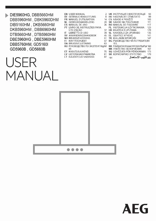 Mode d'emploi AEG-ELECTROLUX DBB5660HM