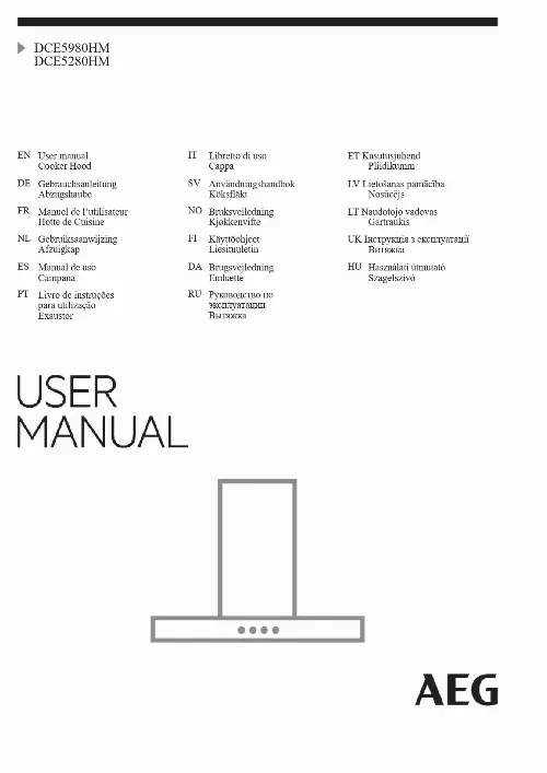 Mode d'emploi AEG-ELECTROLUX DCE5280HM