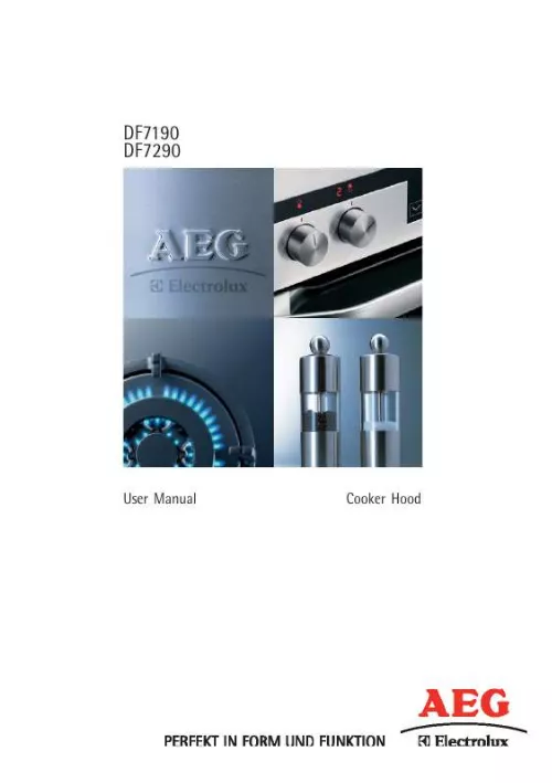 Mode d'emploi AEG-ELECTROLUX DF7190