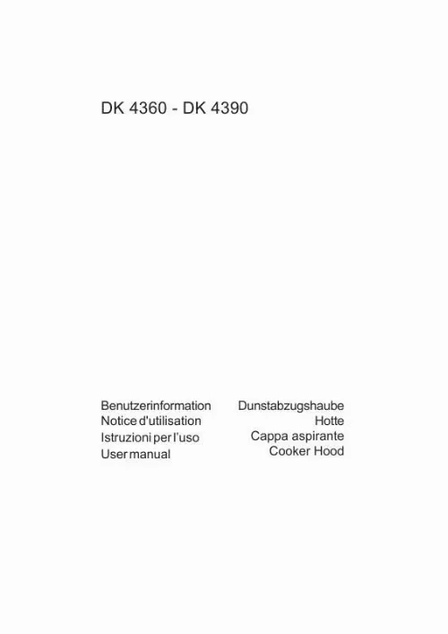 Mode d'emploi AEG-ELECTROLUX DK4360-M