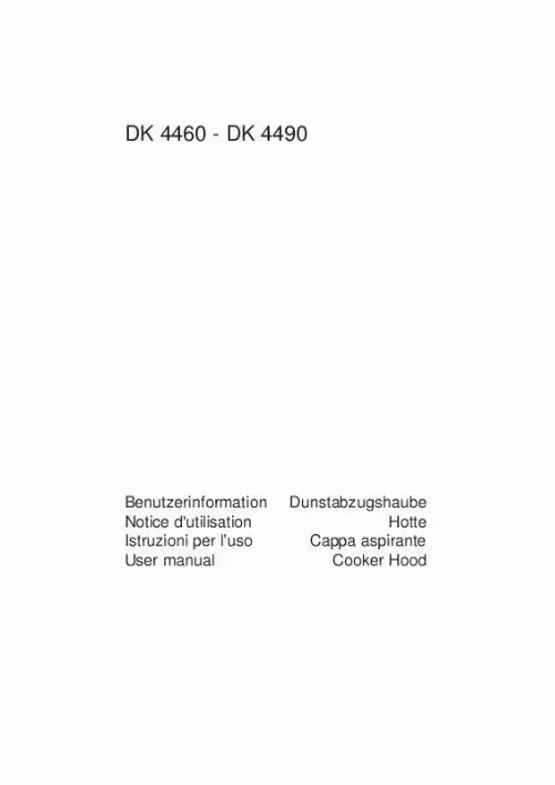 Mode d'emploi AEG-ELECTROLUX DK4490-M