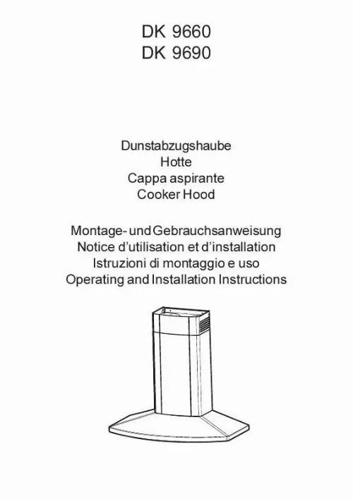 Mode d'emploi AEG-ELECTROLUX DK9690M-CH